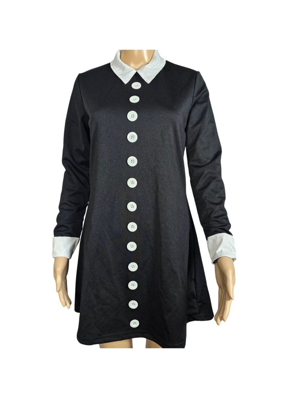 Wednesday Addams Family Spirit Halloween Dress, Women's Small